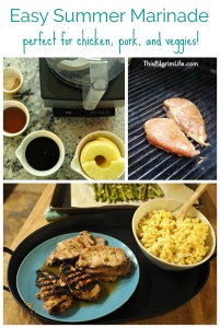 You can whip up this easy summer marinade in less than ten minutes. It's perfect for chicken, pork, and veggies!