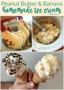 This homemade peanut butter and banana ice cream is an easy-to-make summer treat and soooo good! Top it with chopped peanuts, chocolate, or crumbled cookies for even more fun and deliciousness!