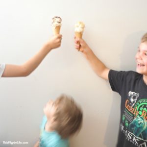 This homemade peanut butter and banana ice cream is an easy-to-make summer treat and soooo good! Top it with chopped peanuts, chocolate, or crumbled cookies for even more fun and deliciousness!