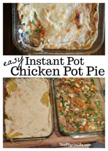 Chicken pot pie is classic comfort food, and loved by all! This easy Instant Pot chicken pot pie is FULL of meat and vegetables in a creamy sauce, with a perfect flaky crust. 