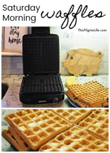 Perfect homemade waffles from scratch, ready for a delicious Saturday morning breakfast! These waffles are easy to prepare and high in protein, fiber, and vitamins.