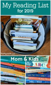 This year I'm setting a goal to read a lot more! This is my reading list for 2019-- books for myself and for my kids.