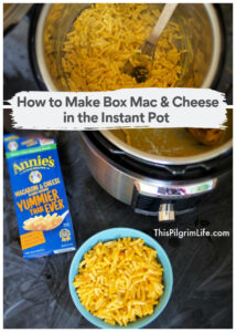 Believe it or not, making box mac & cheese is even easier in the Instant Pot! No need to drain or babysit the pasta while it cooks and everything simply mixes together in one pot. Let me show you how! 