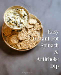 You can make this Instant Pot spinach and artichoke dip with just ten minutes of prep, and two minutes under pressure! It's so quick and easy, and uses all real ingredients!