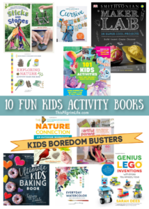 Inspire creativity, ingenuity, learning, and independence with this collection of fun kids activity books! From science experiments to building projects to crafts and time outdoors, these books are sure to beat any boredom and spark the imagination! 