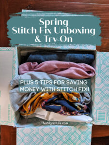 My new Stitch Fix box just arrived and it's full of pieces that can take me through the end of winter and into spring. Check out what they sent in this spring Stitch Fix unboxing, and get tips for saving money with Stitch Fix!