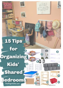 Sharing a bedroom can create unique challenges, but these tips for organizing kids' shared bedrooms will help make it easier for kids to keep their rooms tidy, have their own personal spaces, and keep important items safe.