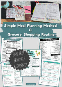 Meal planning doesn't have to be difficult or labor intensive. This is my simple meal planning method that I have been using weekly for years. It makes picking meals and grocery shopping much quicker and easier for this busy mama!