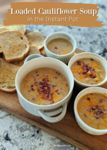 This loaded cauliflower soup is a healthy twist on loaded potato soup that is still comforting and feels indulgent! 