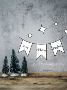 Five holiday music playlists for all the moods and occasions of the season, available in two popular streaming services. 