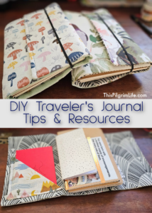 Make your own traveler's journal with this simple traveler's journal tutorial, and find tips and resources for using your notebooks! 