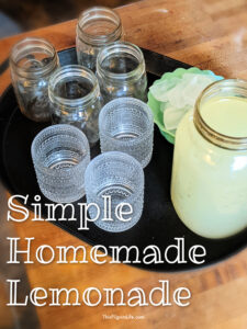 Perfect homemade lemonade in just five minutes with just three ingredients. Simple and refreshing!