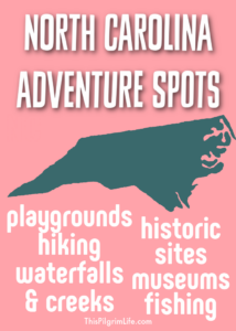 Spend more time outdoors this spring and summer exploring North Carolina! Check out this HUGE list of North Carolina adventure spots for plenty of inspiration! 