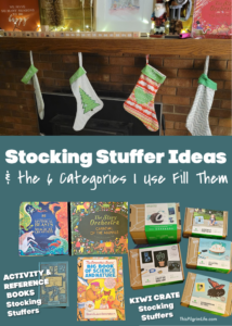 I have a method to stuffing stockings every year-- here are my six stocking stuffing categories and what is going in our stockings this year! 