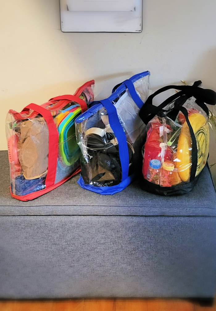 Getting out for adventures as a family is easier if you can prepare in advance. Packing adventure day bags ahead of time that are "grab and go" is a great way to speed up your exit and make sure you don't forget things you need for various outings! 