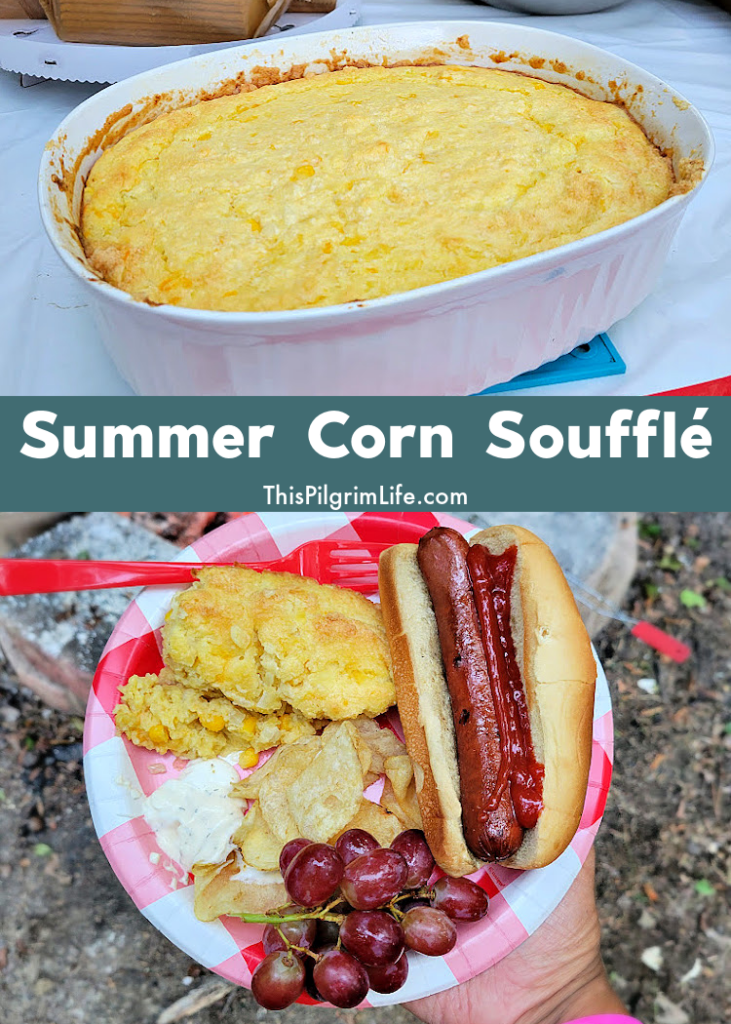 Slightly sweet with hints of caramelized onions and flavorful cheese, this corn soufflé is a perfect side dish for summer cookouts, potlucks, and gatherings. I love the versatility of this recipe, and the use of almost all staple kitchen ingredients-- plus, it's always a hit with kids and adults alike!