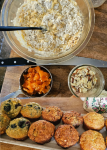 A naturally sweetened master muffin recipe with endless options! Use this one recipe to make all kinds of muffins, with easy, healthy ingredients. Choose from butter, coconut oil, applesauce, Greek yogurt for your "fat", then sweeten the muffins with honey or maple syrup. Finish with any combination of add-ins you're in the mood for! 