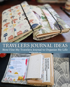 Keeping a travelers journal is a perfect solution for staying organized with pen and paper notebooks all kept within one cover. Check out these travelers journal ideas for how I use and organize my travelers journal for home, work, family, and more. 