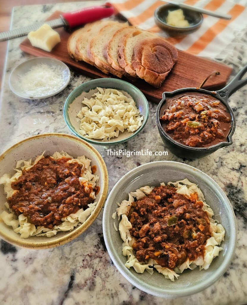 This rich, homemade ragu sauce is full of flavor, filling meat and veggies, and is incredibly delicious served over pasta. This recipe is a great way to elevate jarred or homemade marinara sauces!