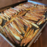 Perfectly crispy fries-- soft and tender on the inside and crisp and salty on the outside-- easy, minimal prep and oven roasted.